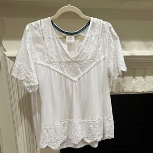 Knox Rose eyelet blouse in XL